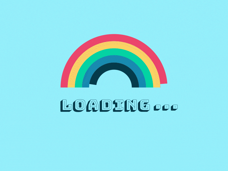 Rainbow animated gif animation colorful load loading loading animation rainbow wait
