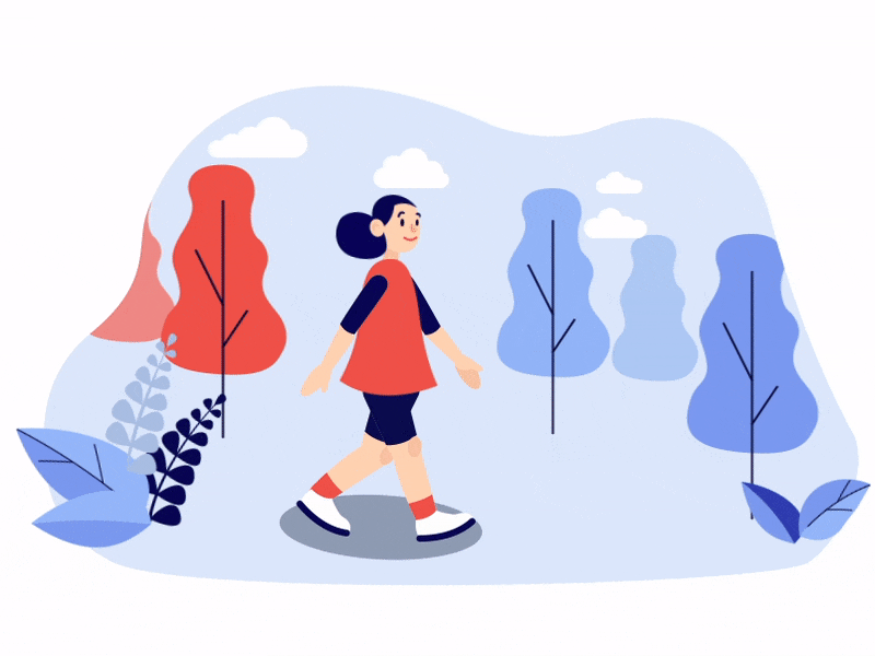 Walking girl animation animation forest girl walk walking