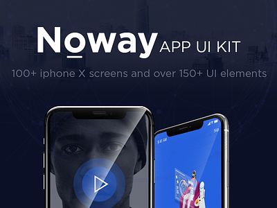 Noway APP UI Kit for iphoneX app design ios iphonex kit mobile noway template ui
