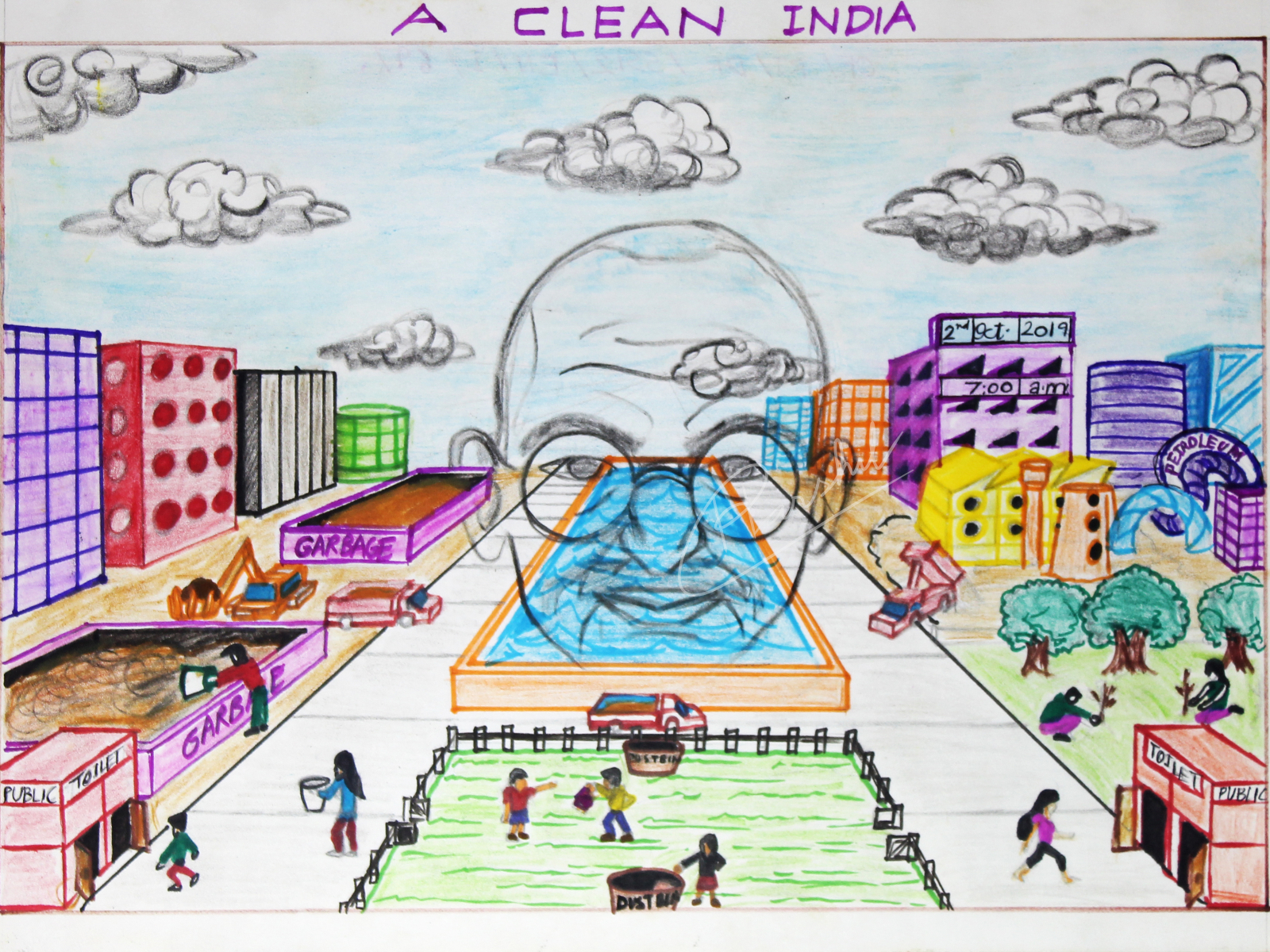 top 10 swachh Bharat drawing - YouTube