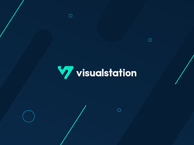 Visualstation Logo app branding design icon logo minimal ui ux website