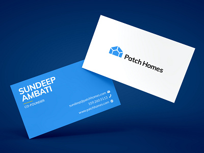 Patch Business Card branding business card business card mockup design flat print professional business card vector