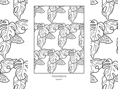 monstera pattern