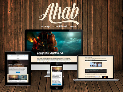 Ahab - Responsive Ghost Theme blogging ghost responsive theme