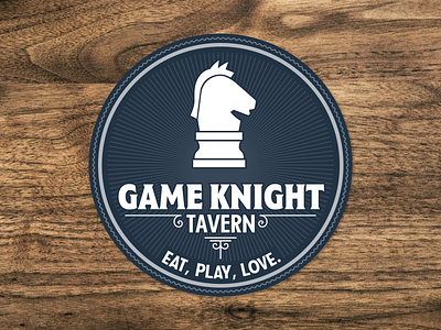 Game Knight Tavern board games coasters pub sticker mule tavern