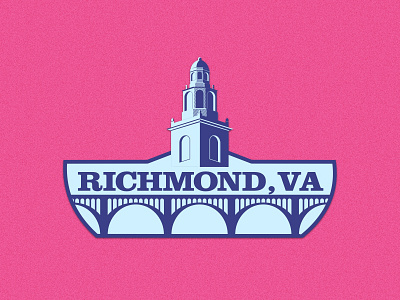 RVA Sticker dribbbleweeklywarmup richmond rva sticker