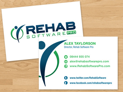 Rehab Software Pro business cards