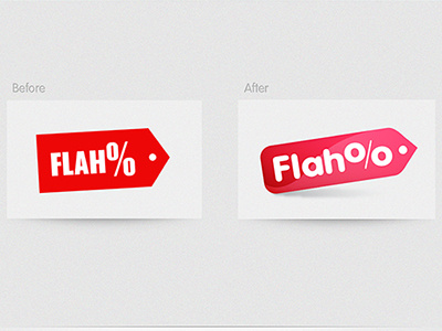 Flahoo Logo Redesign (before and after) logo redesign