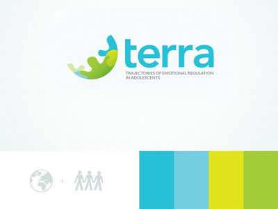 Terra Logo Concept 2 blue earth green logo planet puzzle