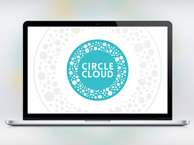LOGO DESIGN FOR CIRCLE CLOUD blue circle cloud it company logo logo design