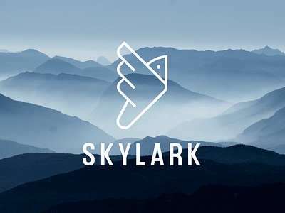 Skylark - Final Logo bird identity logo skylark