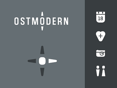 Ostmodern Rebrand - Identity flat icons identity ostmodern rebrand