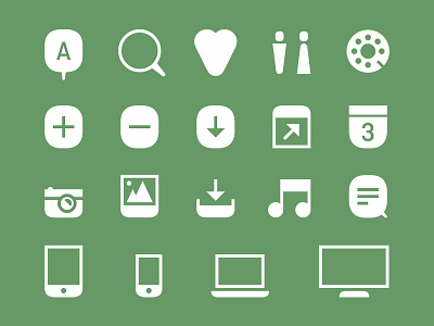 Ostmodern Rebrand - Icon Development flat icons minimal monotone one color one colour white
