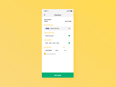 Credit Card Checkout - Daily UI :: 002 app design checkout checkout page checkout screen credit card credit card checkout daily 100 challenge daily ui dailyui design mobile design mobile ui ui ui design