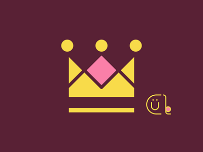 Crown affinitydesigner art crown design flat goldenratio illustration kawaii logo minimal vector