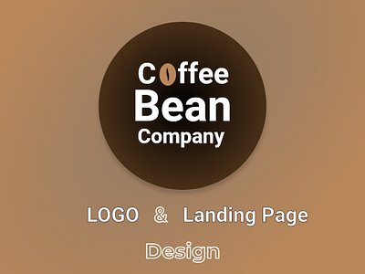 Coffee Bean Company Logo & Landing Page