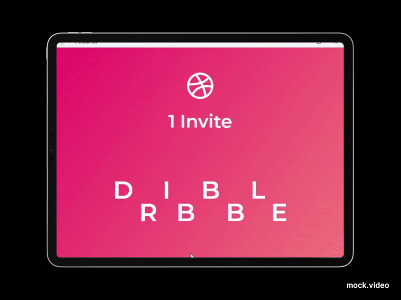 1 Dribbble Invite Available