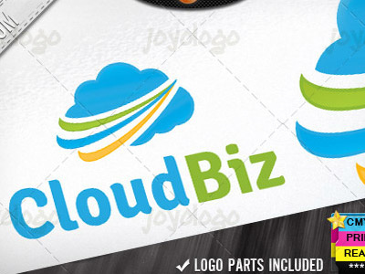 Branding Internet Company Cloud Service Logo Template