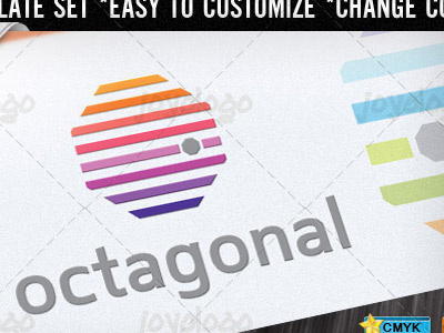 Abstract Colorful Basic Lines Octagon Logo Template abstract colorful computers database digital electronics hardware hexagon hosting octagon server software