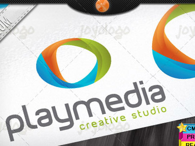 Audio Music Video Creative 3d Media Play Logo Template 3d audio bump colorful creative logo media music play player studio video
