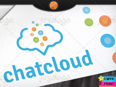 Social Media Speech Bubbles Chat Cloud Logo Template