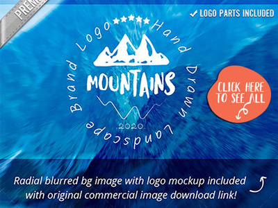 Mountain Logo Design Creative Brand   Mockup