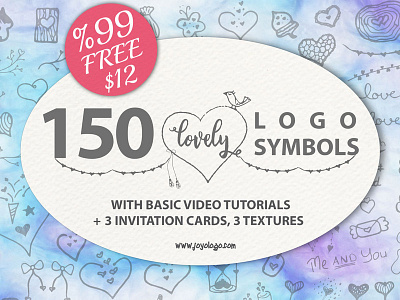 Lovely Symbols Logo Creator With Invitation Cards