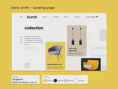 Burnit - Daily UI design typography ui web