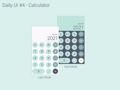 Calculator - Daily UI #4 design graphic design ui