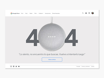 Google 404 Page - Daily UI 8 app design ui user interface web