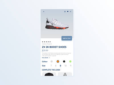 Maratón UI #9 - Single Product app appdesign dailyui dailyui12 design graphic design shoes singleproduct ui uidesign userinterface ux webdesign