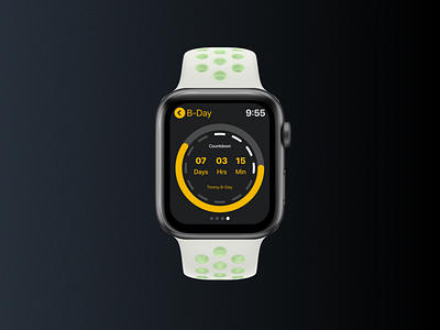 Daily UI #14 - Countdown appdesign applewatch countdown dailyui daylui14 design uidesign userinterface userinterfacedesign