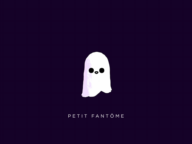 Little lovely phantom 3d c4d cartoon cute mograph phantom purple