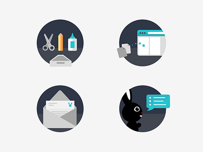 Dashboard Icons corabbit flat icon illustration