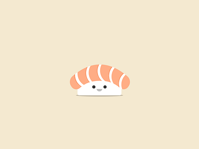 Baby Salmon Sushi fish icon illustration queen salmon sashimi sushi