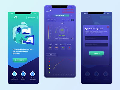Analyse-r, air quality tracker mobile air quality android clean covid 19 dashboard data design health healthcare interface interior ios medical medicine mobile smog stats tracker ui ux