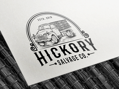 Hand Drawn Logo of Hickory