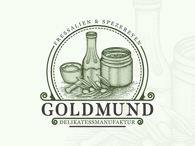 Goldmund Hand Drawn Logo Design