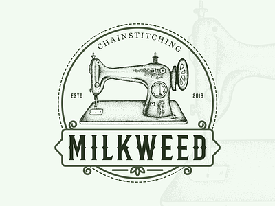 Milkweed Vintage Logo Design