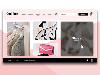 Online shop Website - Design