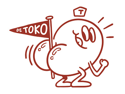 More Toko fun branding character character design illustration