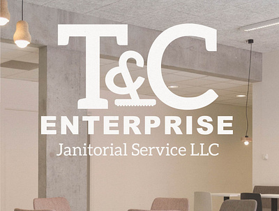 T and C Enterprise logo cleaning company logo janitorial service logo design logodesign