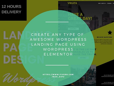 Create Any Type of awesome Wordpress Landing Page Using Wordpre branding design landing page squeeze page web website design wordpress wordpress theme