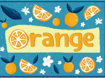 Orange illustration branding graphic design