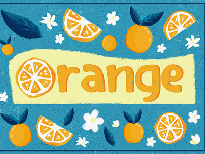 Orange illustration branding graphic design