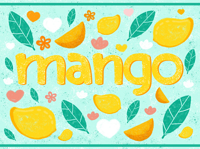 Mango illustration branding graphic design illustration typography