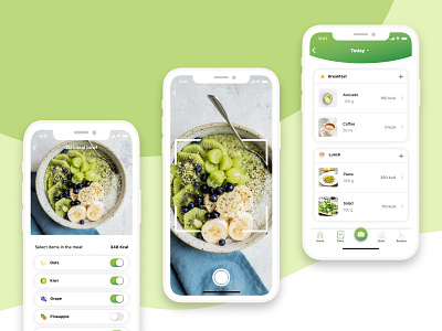 iOS Mobile App - Food identifier app app design application food ios iosx mobile mobile app mobile app design product design recipe ui uiux