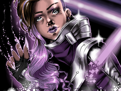 Sombra (from Overwatch) art digital digitalart games overwatch sombra sombraoverwatch videogames