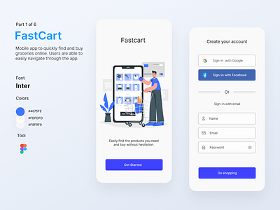 FastCart - Delivery App app app design delivery app delivery service mobile app mobile app design online shop uidesign user interface