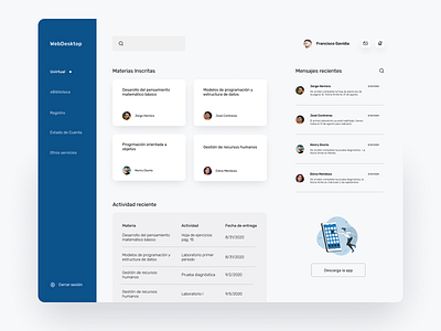 University Dashboard concept dashboard dashboard design dashboard template dashboard ui ui uidesign user interface web design website design